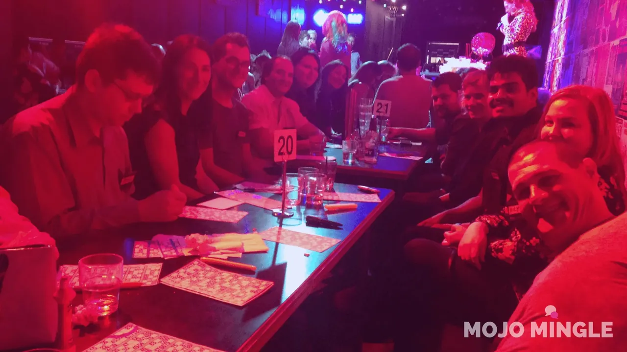 Singles night at the bingo