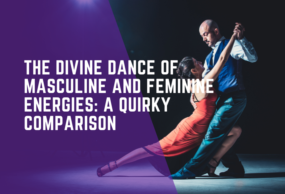 Couple dancing demonstrating masculine energy and feminine energy